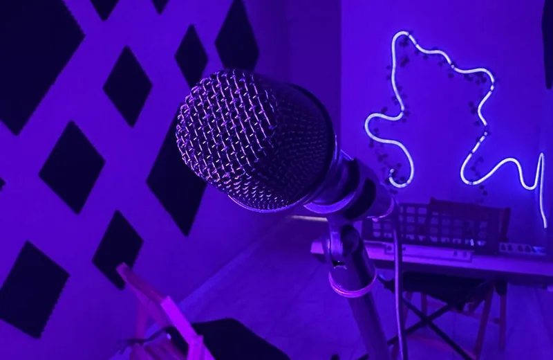 Мікрофон для занять вокалом у MusFam Studio